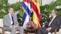 El rey de España Felipe VI y el dictador cubano Raúl Castro. El rey de España Felipe VI y el dictador cubano Raúl Castro.