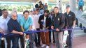 Asistentes a la inauguración del parque. Asistentes a la inauguración del parque.