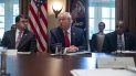 El secretario de Asuntos de Veteranos Robert Wilkie, izquierda, y el secretario de Salud Ben Carson, escuchan mientras el presidente Donald Trump habla en una reunión del gabinete en la Casa Blanca el martes, 19 de noviembre del 2019. El secretario de Asuntos de Veteranos Robert Wilkie, izquierda, y el secretario de Salud Ben Carson, escuchan mientras el presidente Donald Trump habla en una reunión del gabinete en la Casa Blanca el martes, 19 de noviembre del 2019.