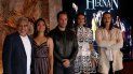 En esta fotografía del 13 de noviembre de 2019 los actores de la serie de Amazon Prime “Hernán” Dagoberto Gama, de izquierda a derecha, Mabel Cadena, Michel Brown, Ishbel Bautista y Óscar Jaenada posan durante una conferencia de prensa en la Ciudad de México. En esta fotografía del 13 de noviembre de 2019 los actores de la serie de Amazon Prime “Hernán” Dagoberto Gama, de izquierda a derecha, Mabel Cadena, Michel Brown, Ishbel Bautista y Óscar Jaenada posan durante una conferencia de prensa en la Ciudad de México.