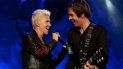 Marie Fredriksson con su compañero de Roxette, Per Gessle. Marie Fredriksson con su compañero de Roxette, Per Gessle.