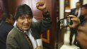 El expresidente boliviano, Evo Morales, saluda luego de una rueda de prensa en Ciudad de México, en noviembre de 2019. El expresidente boliviano, Evo Morales, saluda luego de una rueda de prensa en Ciudad de México, en noviembre de 2019.