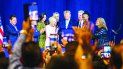 Momento de oración, durante el acto de campaña de Donald Trump en una iglesia evangélica en Miami. Momento de oración, durante el acto de campaña de Donald Trump en una iglesia evangélica en Miami.