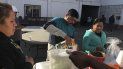 Foto tomada el 11 de enero del 2020 de Joel Cáceres (cent) con otros solicitantes de asilo en el albergue para migrantes en Mexicali, México. Cáceres, de Honduras, está tratando de conseguir asilo en San Diego con su esposa y dos hijos. Foto tomada el 11 de enero del 2020 de Joel Cáceres (cent) con otros solicitantes de asilo en el albergue para migrantes en Mexicali, México. Cáceres, de Honduras, está tratando de conseguir asilo en San Diego con su esposa y dos hijos.