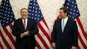 El secretario de Estado Mike Pompeo y el gobernador de Florida Ron DeSantis posan para una fotografía previo a una reunión, el jueves 23 de enero de 2020, en Miami. El secretario de Estado Mike Pompeo y el gobernador de Florida Ron DeSantis posan para una fotografía previo a una reunión, el jueves 23 de enero de 2020, en Miami.
