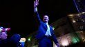 El presidente encargado de Venezuela, Juan Guaidó, saluda a los asistentes. El presidente encargado de Venezuela, Juan Guaidó, saluda a los asistentes.