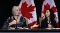 La ministra canadiense de Salud Patty Hadju y la doctora Theresa Tam, directora de salud pública de Canadá, dan un informe sobre el coronavirus, en Ottawa, el sábado 26 de enero de 2020. La ministra canadiense de Salud Patty Hadju y la doctora Theresa Tam, directora de salud pública de Canadá, dan un informe sobre el coronavirus, en Ottawa, el sábado 26 de enero de 2020.