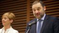 22/01/2020 El ministro de Transportes, Movilidad y Agenda Urbana, José Luis Ábalos y la consejera de Desarrollo Económico e Infraestructuras, Arantxa Tapia, durante la IV Jornada Internacional Ferroviaria Basque Railway 2020, donde se abordarán temas pendientes en materia de infraestructuras, en San Sebastián /Euskadi (España), 22 de enero de 2020. 22/01/2020 El ministro de Transportes, Movilidad y Agenda Urbana, José Luis Ábalos y la consejera de Desarrollo Económico e Infraestructuras, Arantxa Tapia, durante la IV Jornada Internacional Ferroviaria Basque Railway 2020, donde se abordarán temas pendientes en materia de infraestructuras, en San Sebastián /Euskadi (España), 22 de enero de 2020.