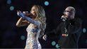 Jennifer Lopez, izquierda, y J Balvin durante su presentación en el espectáculo de medio tiempo del Super Bowl 54 de la NFL el domingo dos de febrero de 2020 en Miami Gardens, Florida. Jennifer Lopez, izquierda, y J Balvin durante su presentación en el espectáculo de medio tiempo del Super Bowl 54 de la NFL el domingo dos de febrero de 2020 en Miami Gardens, Florida.
