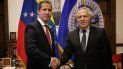 El seretario de la OEA, Luis Almagro, se reunió con el presidente encargado de Venezuela, Juan Guaidó, en la sede de ese organismo, en Washington, el 6 de febrero de 2020. El seretario de la OEA, Luis Almagro, se reunió con el presidente encargado de Venezuela, Juan Guaidó, en la sede de ese organismo, en Washington, el 6 de febrero de 2020.