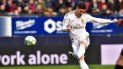 El serbio Luka Jovic anota el cuarto gol del Real Madrid durante un partido por la Liga española ante Osasuna, en el estadio El Sadar de Pamplona, España, el domingo 9 de febrero de 2020. El serbio Luka Jovic anota el cuarto gol del Real Madrid durante un partido por la Liga española ante Osasuna, en el estadio El Sadar de Pamplona, España, el domingo 9 de febrero de 2020.
