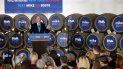 El precandidato presidencial Mike Bloomberg habla durante un evento de campaña en Hardywood Park Craft Brewery en Richmond, Virginia, el sábado 15 de febrero de 2020. El precandidato presidencial Mike Bloomberg habla durante un evento de campaña en Hardywood Park Craft Brewery en Richmond, Virginia, el sábado 15 de febrero de 2020.
