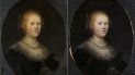 Foto de antes y después de la restauración del cuadro Retrato de una joven de Rembrandt. Foto suministrada por el Museo de Arte de Allentown. Foto de antes y después de la restauración del cuadro Retrato de una joven de Rembrandt. Foto suministrada por el Museo de Arte de Allentown.