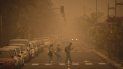 La tormenta de polvo y arena que azota a las Islas Canarias en Santa Cruz de Tenerife, el 23 de febrero del 2020. La tormenta de polvo y arena que azota a las Islas Canarias en Santa Cruz de Tenerife, el 23 de febrero del 2020.