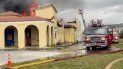 Los bomberos acudieron de inmediato para controlar las llamas en la antigua estación de trenes de Delray Beach. Los bomberos acudieron de inmediato para controlar las llamas en la antigua estación de trenes de Delray Beach.