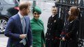 El príncipe Harry y su esposa Meghan, el duque y la duquesa de Sussex, llegan al servicio anual del Commonwealth en la Abadía de Westminster en Londres el lunes nueve de marzo del 2020. El príncipe Harry y su esposa Meghan, el duque y la duquesa de Sussex, llegan al servicio anual del Commonwealth en la Abadía de Westminster en Londres el lunes nueve de marzo del 2020.