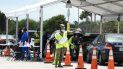 Guardia Nacional en el Drive-Thru de Hard Rock Stadium. Guardia Nacional en el Drive-Thru de Hard Rock Stadium.