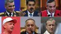 La combinación de imágenes creadas el 26 de marzo de 2020 muestra fotos de archivo (de Izquierda a derecha y de arriba abajo) del ministro de Defensa de Venezuela, Vladimir Padrino; el dictador venezolano, Nicolás Maduro; el presidente de la Corte Suprema de Justicia Maikel Moreno; el general retirado del ejército venezolano Hugo Carvajal; el presidente de la Asamblea Nacional Constituyente de Venezuela, Diosdado Cabello; el ministro de Industria venezolano y el ex vicepresidente Tareck El Aissami. El Departamento de Justicia de Estados Unidos anunció el jueves la acusación contra Maduro, por narcoterrorismo y ofreció $ 15 millones de dólares por información que conduzca a su captura por ser el líder de un grupo de tráfico de cocaína llamado El Cartel de los Soles. La combinación de imágenes creadas el 26 de marzo de 2020 muestra fotos de archivo (de Izquierda a derecha y de arriba abajo) del ministro de Defensa de Venezuela, Vladimir Padrino; el dictador venezolano, Nicolás Maduro; el presidente de la Corte Suprema de Justicia Maikel Moreno; el general retirado del ejército venezolano Hugo Carvajal; el presidente de la Asamblea Nacional Constituyente de Venezuela, Diosdado Cabello; el ministro de Industria venezolano y el ex vicepresidente Tareck El Aissami. El Departamento de Justicia de Estados Unidos anunció el jueves la acusación contra Maduro, por narcoterrorismo y ofreció $ 15 millones de dólares por información que conduzca a su captura por ser el líder de un grupo de tráfico de cocaína llamado El Cartel de los Soles.