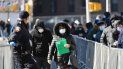 Imagen de una fila en Nueva York para tomar el examen de coronavirus. Imagen de una fila en Nueva York para tomar el examen de coronavirus.