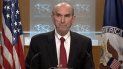 Elliott Abrams, enviado especial de EEUU para Venezuela, durante una conferencia de prensa en el Departamento de Estado. Elliott Abrams, enviado especial de EEUU para Venezuela, durante una conferencia de prensa en el Departamento de Estado.