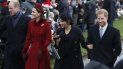 Foto del 25 de diciembre de 2018. El príncipe William y Kate, Duquesa de Cambridge; a su lado, Meghan y el príncipe Harry en un servicio en el St. Mary Magdalene Church en Sandringham in Norfolk, Inglaterra. Foto del 25 de diciembre de 2018. El príncipe William y Kate, Duquesa de Cambridge; a su lado, Meghan y el príncipe Harry en un servicio en el St. Mary Magdalene Church en Sandringham in Norfolk, Inglaterra.
