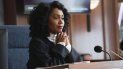 Esta imagen publicada por CBS muestra a Simone Missick en una escena de All Rise. Esta imagen publicada por CBS muestra a Simone Missick en una escena de All Rise.