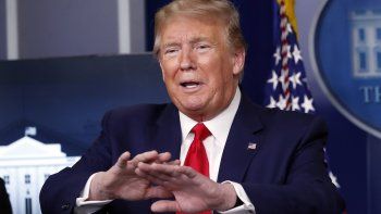 El presidente Donald Trump en la Casa Blanca en Washington, el 20 de abril del 2020.