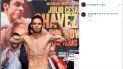 El mexinocano Julio César Chávez Jr. fue campeón de peso medio del Consejo Mundial de Boxeo (CMB) El mexinocano Julio César Chávez Jr. fue campeón de peso medio del Consejo Mundial de Boxeo (CMB)