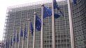 Banderas en la sede de la Comisión Europea en Bruselas Banderas en la sede de la Comisión Europea en Bruselas