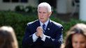 El vicepresidente Mike Pence habla con asistentes después de un Día Nacional de Oración de la Casa Blanca en la Rosaleda de la Casa Blanca el jueves 7 de mayo de 2020 en Washington. El vicepresidente Mike Pence habla con asistentes después de un Día Nacional de Oración de la Casa Blanca en la Rosaleda de la Casa Blanca el jueves 7 de mayo de 2020 en Washington.