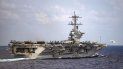 La foto del 18 de marzo de 2020 distribuida por la Armada de EEUU muestra el portaviones Theodore Roosevelt en el Pacífico Norte. La foto del 18 de marzo de 2020 distribuida por la Armada de EEUU muestra el portaviones Theodore Roosevelt en el Pacífico Norte.