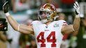 En esta foto de archivo del 2 de febrero de 2020, Kyle Juszczyk, de los 49ers de San Francisco, festeja un touchdown en el Super Bowl ante los Chiefs de Kansas City En esta foto de archivo del 2 de febrero de 2020, Kyle Juszczyk, de los 49ers de San Francisco, festeja un touchdown en el Super Bowl ante los Chiefs de Kansas City