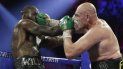En foto de archivo del 22 de febrero del 2020 Tyson Fury enfrenta a Deontay Wilder por el título de peso pesado de la Consejo Mundial de Boxeo en Las Vegas. En foto de archivo del 22 de febrero del 2020 Tyson Fury enfrenta a Deontay Wilder por el título de peso pesado de la Consejo Mundial de Boxeo en Las Vegas.