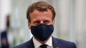 El presidente francés Emmanuel Macron durante una visita a la fábrica Valeo, en Etaples, en el norte de Francia, el martes 26 de mayo de 2020. El presidente francés Emmanuel Macron durante una visita a la fábrica Valeo, en Etaples, en el norte de Francia, el martes 26 de mayo de 2020.