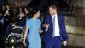 En esta foto de archivo del jueves cinco de marzo de 2020, el príncipe británico Harry y Meghan, el duque y la duquesa de Sussex llegan a los premios anuales del Endeavour Fund Awards en Londres. En esta foto de archivo del jueves cinco de marzo de 2020, el príncipe británico Harry y Meghan, el duque y la duquesa de Sussex llegan a los premios anuales del Endeavour Fund Awards en Londres.
