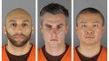 De izquierda a derecha aparecen J. Alexander Kueng, Thomas Lane y Tou Thao, acusados de colaboración y complicidad en la muerte del afroestadounidense George Floyd. De izquierda a derecha aparecen J. Alexander Kueng, Thomas Lane y Tou Thao, acusados de colaboración y complicidad en la muerte del afroestadounidense George Floyd.