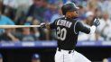 En foto de archivo del 29 de julio del 2019 el toletero de los Rockies de Colorado Ian Desmond en el juego ante los Dodgers de Los Ángeles en Denver En foto de archivo del 29 de julio del 2019 el toletero de los Rockies de Colorado Ian Desmond en el juego ante los Dodgers de Los Ángeles en Denver