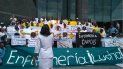 Los miembros del gremio de enfermeros marcharon en Caracas en apoyo al informe sobre DDHH de la alta comisionada de DDHHh de la ONU, Michelle Bachelet. Los miembros del gremio de enfermeros marcharon en Caracas en apoyo al informe sobre DDHH de la alta comisionada de DDHHh de la ONU, Michelle Bachelet.