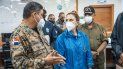 El General Juan Manuel Méndez García adjunto a la alcaldesa, Carolina Mejía, mientras coordinan acciones conjuntas en el Centro de Operaciones de Emergencia ante el paso de la tormenta Isaías. El General Juan Manuel Méndez García adjunto a la alcaldesa, Carolina Mejía, mientras coordinan acciones conjuntas en el Centro de Operaciones de Emergencia ante el paso de la tormenta Isaías.