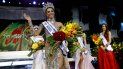 Thalía Olvino el día de su coronación como Miss Venezuela en agosto de 2019. Thalía Olvino el día de su coronación como Miss Venezuela en agosto de 2019.