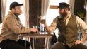 En esta imagen difundida por HBO Max, Seth Rogen, a la derecha, y Ben Greenbaum en una escena de An American Pickle. En esta imagen difundida por HBO Max, Seth Rogen, a la derecha, y Ben Greenbaum en una escena de An American Pickle.