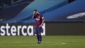 El argentino Lionel Messi se lamenta ante uno de los 8 goles que recibió el Barcelona de parte del Bayern en cuartos de final de la Liga de Campeones. El argentino Lionel Messi se lamenta ante uno de los 8 goles que recibió el Barcelona de parte del Bayern en cuartos de final de la Liga de Campeones.