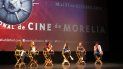 Cineastas en una conferencia de prensa sobre el corto documental El Día Después: Nosotras durante el Festival de Cine de Morelia en Morelia, México, el 20 de octubre de 2019. Cineastas en una conferencia de prensa sobre el corto documental El Día Después: Nosotras durante el Festival de Cine de Morelia en Morelia, México, el 20 de octubre de 2019.