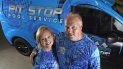 Amy y Cody Morgan, en su casa en Cypress, Texas, el 4 de septiembre de 2020. Ellos abrieron el negocio de transporte Pit Stop Pools durante la pandemia. Amy y Cody Morgan, en su casa en Cypress, Texas, el 4 de septiembre de 2020. Ellos abrieron el negocio de transporte Pit Stop Pools durante la pandemia.