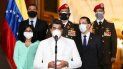 El dictador de Venezuela Nicolás Maduro junto a varios de los ministros de su régimen. El dictador de Venezuela Nicolás Maduro junto a varios de los ministros de su régimen.
