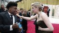 En esta foto del 9 de febrero de 2020, Greta Gerwig, a la derecha, conversa con Jerry Harris en la alfombra roja de los premios Oscar, en el Teatro Dolby en Los Angeles. Harris fue arrestado y enfrenta una demanda por cargos de pornografía infantil. En esta foto del 9 de febrero de 2020, Greta Gerwig, a la derecha, conversa con Jerry Harris en la alfombra roja de los premios Oscar, en el Teatro Dolby en Los Angeles. Harris fue arrestado y enfrenta una demanda por cargos de pornografía infantil.