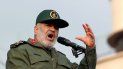 El jefe de la Guardia Revolucionaria de Irán, el general Hossein Salami, mientras habla en un mitin a favor del gobierno en Teherán, Irán, en noviembre de 2019. El jefe de la Guardia Revolucionaria de Irán, el general Hossein Salami, mientras habla en un mitin a favor del gobierno en Teherán, Irán, en noviembre de 2019.