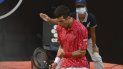 Novak Djokovic reacciona durante la final del Abierto de Italia ante DiegoSchwartzman, el lunes 21 de septiembre de 2020, en Roma Novak Djokovic reacciona durante la final del Abierto de Italia ante DiegoSchwartzman, el lunes 21 de septiembre de 2020, en Roma