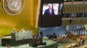 El presidente de Estados Unidos Donald Trump interviene este martes en el pleno de Naciones Unidas mediante un video grabado, debido a la pandemia. El presidente de Estados Unidos Donald Trump interviene este martes en el pleno de Naciones Unidas mediante un video grabado, debido a la pandemia.