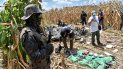 Fiscales del Ministerio Público de Guatemala realizan trámites legales correspondientes en aldea Santa Marta Salinas donde unidades del Ejército localizaron Jet accidentado. Fiscales del Ministerio Público de Guatemala realizan trámites legales correspondientes en aldea Santa Marta Salinas donde unidades del Ejército localizaron Jet accidentado.